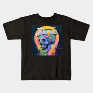 King Skull art Kids T-Shirt